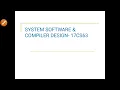 17CS63-SCD-MODULE 1-Part 1-SIC and SICXE architecture