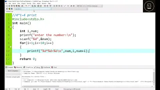 C Program to Print Multiplication Table using For Loop While Loop