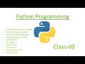 Python Programming Class-02 Case Sensitive Type Function If Statements Urdu Hindi