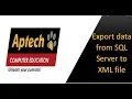 Export data from SQL Server to XML file