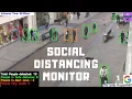 Social Distancing Monitor Demo using Deep Learning Computer Vision