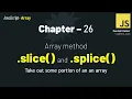 JavaScript - 26 slice vs splice Copy Delete Insert Like a PRO