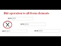 Form Operation to all Elements without Loop Through JQuery