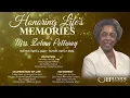 Celebration of Life for Mrs Zelma Pettway