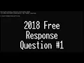 AP CS A 2018 Free Response Question