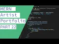 CRUD Tutorial using the MERN Stack - Portfolio Website