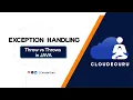 Exception Handling in Java throw vs throws Explained with Examples