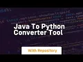java to python converter tool