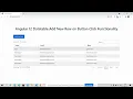Angular 12 Data Table Add New Row on Button Click Working Demo