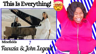 Download Singer Reacts to Faouzia \u0026 John Legend - Minefields (Official Music Video) MP3