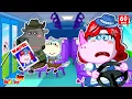 Wolfoo Geschichte 🐺 Ein seltsamer Schulbusfahrer? 🛑 Polizei-Cartoon - Videos für Kinder