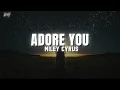 Download Lagu Miley Cyrus - Adore You (Lyrics)