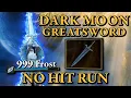 No Hitting Elden Ring With The Most BROKEN Magic Weapon The Dark Moon Greatsword