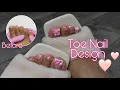 Doing my crusty toes at home Molding Gel 3D Nail Art Valentines Day Toe Nails