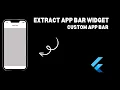 Extracting an AppBar as a Separate Reusable Widget in Flutter PreferredSize Widget