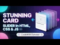 Create a Stunning Card Slider in Minutes HTML CSS JS Swiper JS