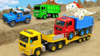 Summer Jobs: Construction Vehicles Build construction with Dump Truck and Excavator