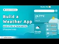 Build a beautiful Weather App Frontend with HTML and Tailwind CSS