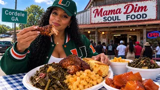 Mama Dim Soul Food in Cordele, Georgia… Y'ALL GOTTA SEE THIS!
