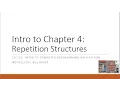 Python-4c - Repetition Structures