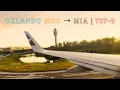 American Airlines 737-8 MCO MIA Trip Report Boarding Taxi Takeoff Landing