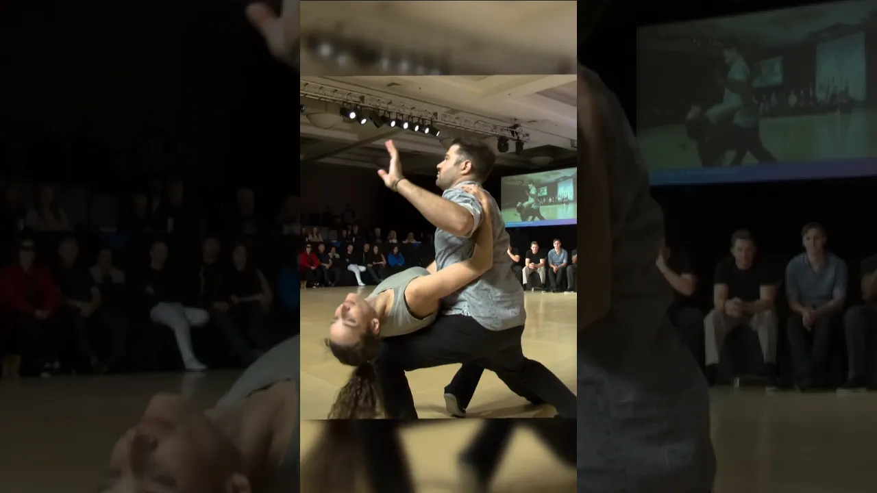 That time I got stuck under ‪@benmorrisdance‬'s arm 😂 can you spot it? #improv #westcoastswing