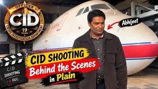 Cid shooting behind the scenes, Abhijeet, flight ke andar Shooting #cid #abhijeet #flight #vlog