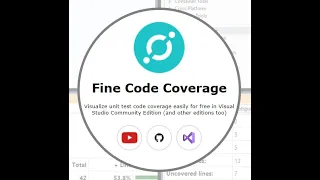 Improve net unit test code coverage easy for free using Fine Code Coverage visual studio extension