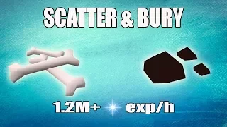 Runescape 3 Scatter Bury Method Analysis Fast Prayer Exp Efficient Prayer Training
