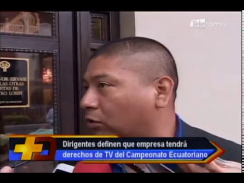 Dirigentes definen que empresa tendrá derechos de TV del campeonato ecuatoriano