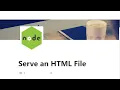 03 - Serve an HTML File