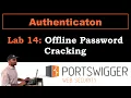 Authenticaton 14 Offline password cracking