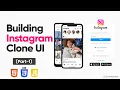 Building Instagram Clone UI using HTML CSS Javascrip - Part 1