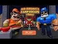 ROBLOX MR BRUNO S CAMP ESCAPE Obby New Update - No One Can Escape
