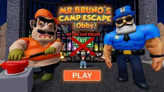ROBLOX MR BRUNO S CAMP ESCAPE Obby New Update - No One Can Escape