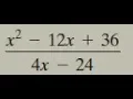 x 2 - 12x 36 4x