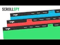 Active Link on Page Scroll using Javascript ScrollSpy CSS Inverted Border-radius