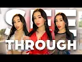 SEE-THROUGH TOPs I TRY ON HAUL I Helen Ivy
