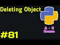 Delete an Object in Python