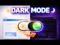 Add Dark Mode to Your Website in 5 Minutes HTML CSS