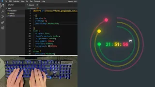 ASMR Programming - Amazing Working Digital Clock using Html CSS Javascript