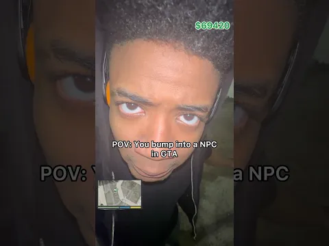 POV:You bump into a NPC in GTA #shorts #gta