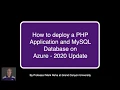HOWTO - Deploy a PHP Application on Azure