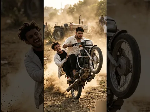 ​Nishu Bhai & Sonu Bhai EXTREME Hero Honda Stunt ! 😱💥 | Tractor Community