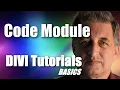 DIVI Theme Tutorial for Beginners - DIVI Code Module