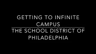 Getting to Infinite Campus