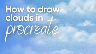 Super Easy Clouds in Procreate Quick Simple Tutorial for Beginners