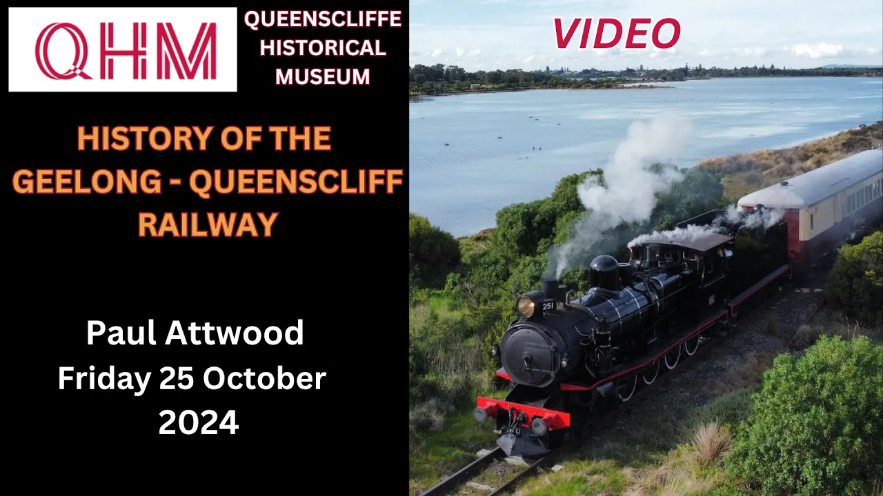The History of the Geelong to Queenscliff Railway and the establishment of the Bellarine Railway.