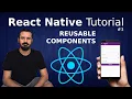 React Native Tutorial - Login and register pages with components