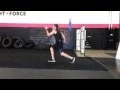 Jumping lunge with quick switch mid air